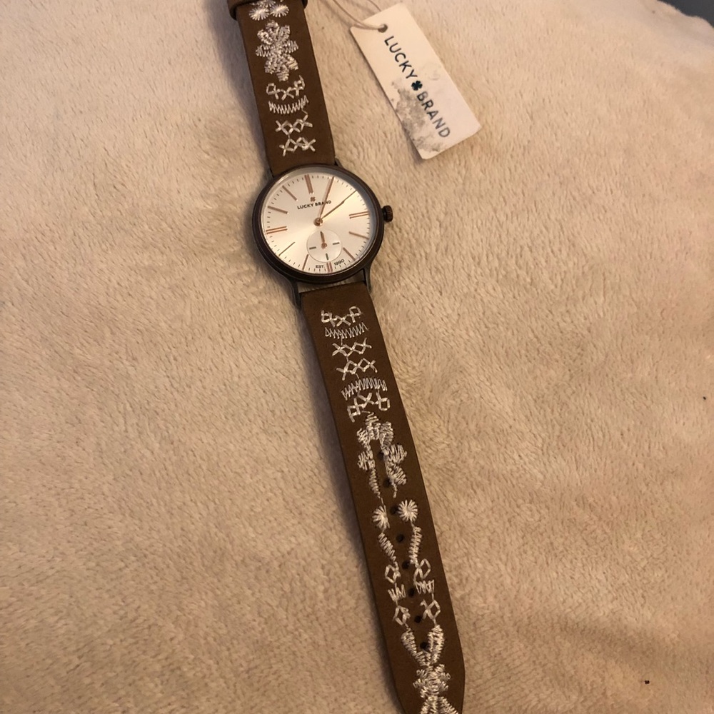 Lucky brand genuine leather watch